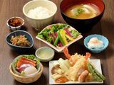 北海道 横浜スカイビル店のメニュー写真 ●帆立と海老の天麩羅定食